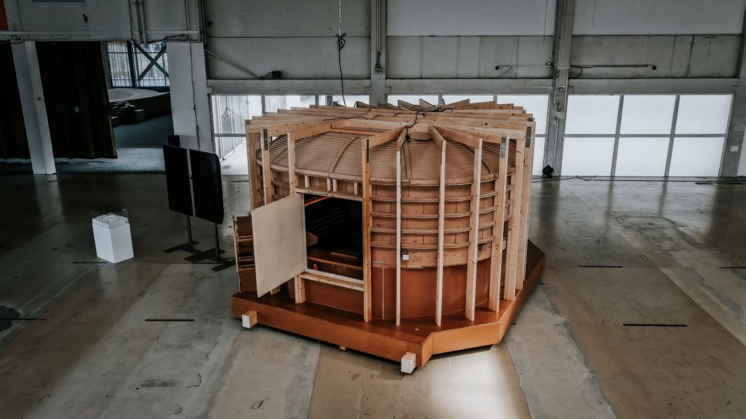Akustický model ostravského koncertního sálu (foto Radim Kolibík)