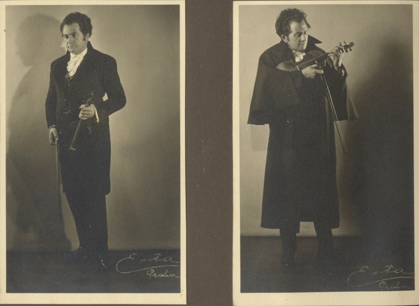 Richard Kubla v operetě Paganini Franze Lehára, rok 1925 (zdroj Ostravské muzeum)