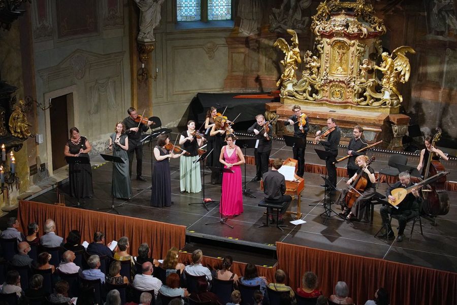 Canto della Ninfa – Julie Braná, Jana Semerádová, Roberta Mameli, Collegium Marianum, 4. srpna 2022 (foto Zdeňka Hanáková)