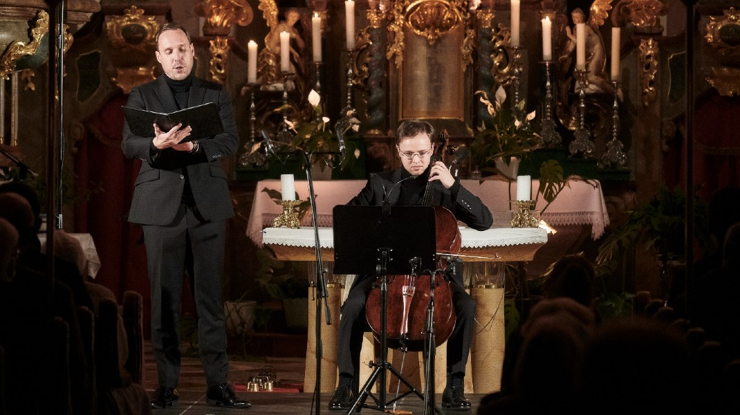 Lípa Musica – Strabat Mater – Marek Šulc, Eduard Šístek, Kostel svatých Petra a Pavla, Prysk, 24. září 2022 (zdroj Lípa Musica, foto Martin Špelda)