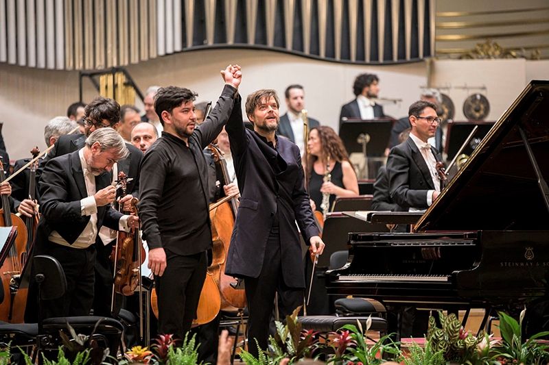 Bratislavské hudobné slávnosti, 1. října 2022 – Orchestra dell´Accademia Nazionale di Santa Cecilia, Behzod Abduraimov a Juraj Valčuha (foto Alexander Trizuljak)