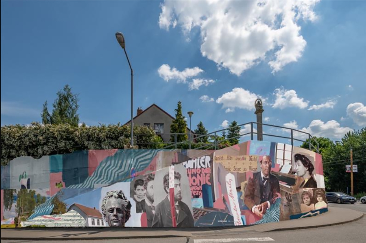 Zeď Gustava Mahlera v Jihlavě (zdroj Město Jihlava)