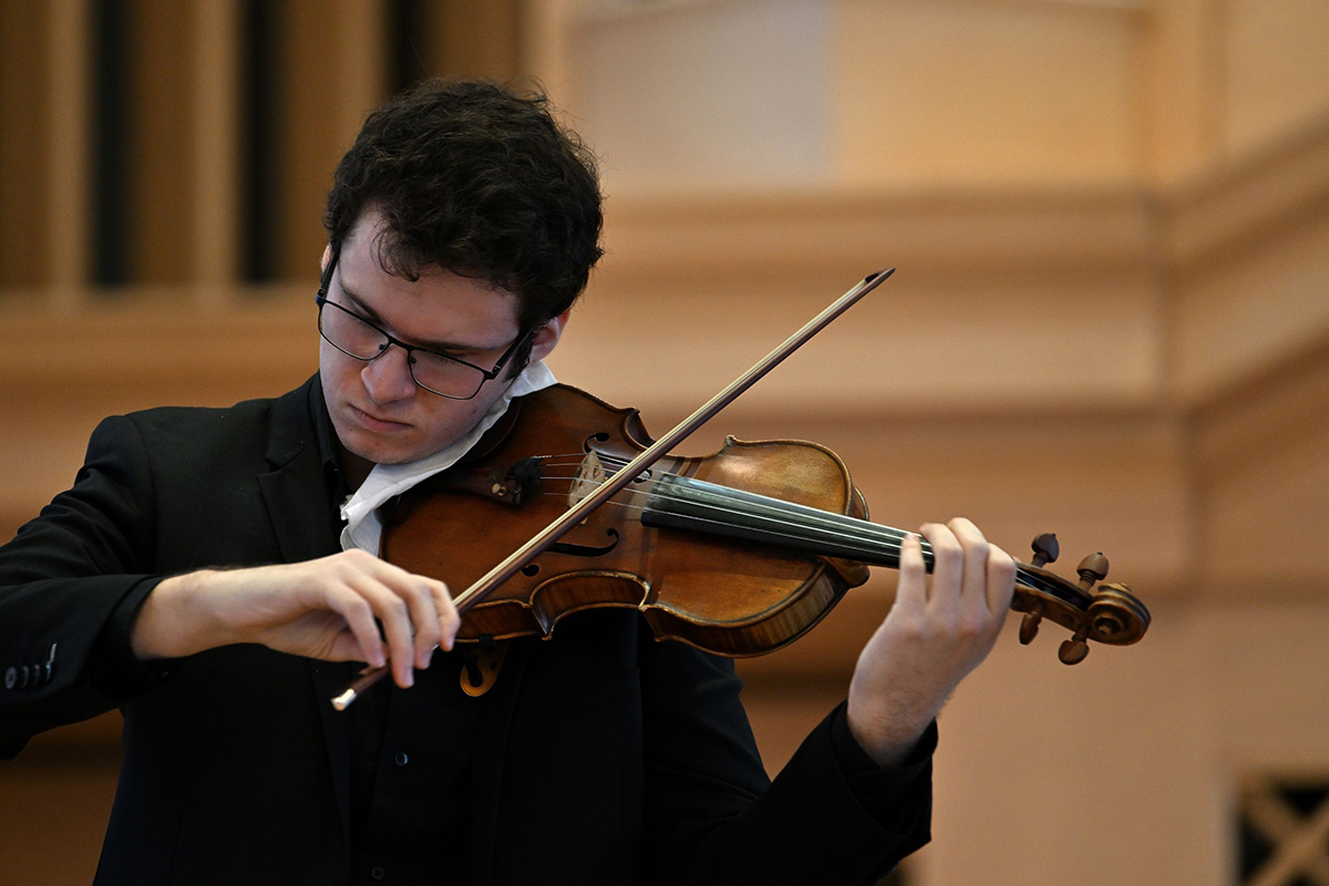 Soutěž Nadace Bohuslava Martinů 2022 – Kristián Mráček (foto Vilém Žák)