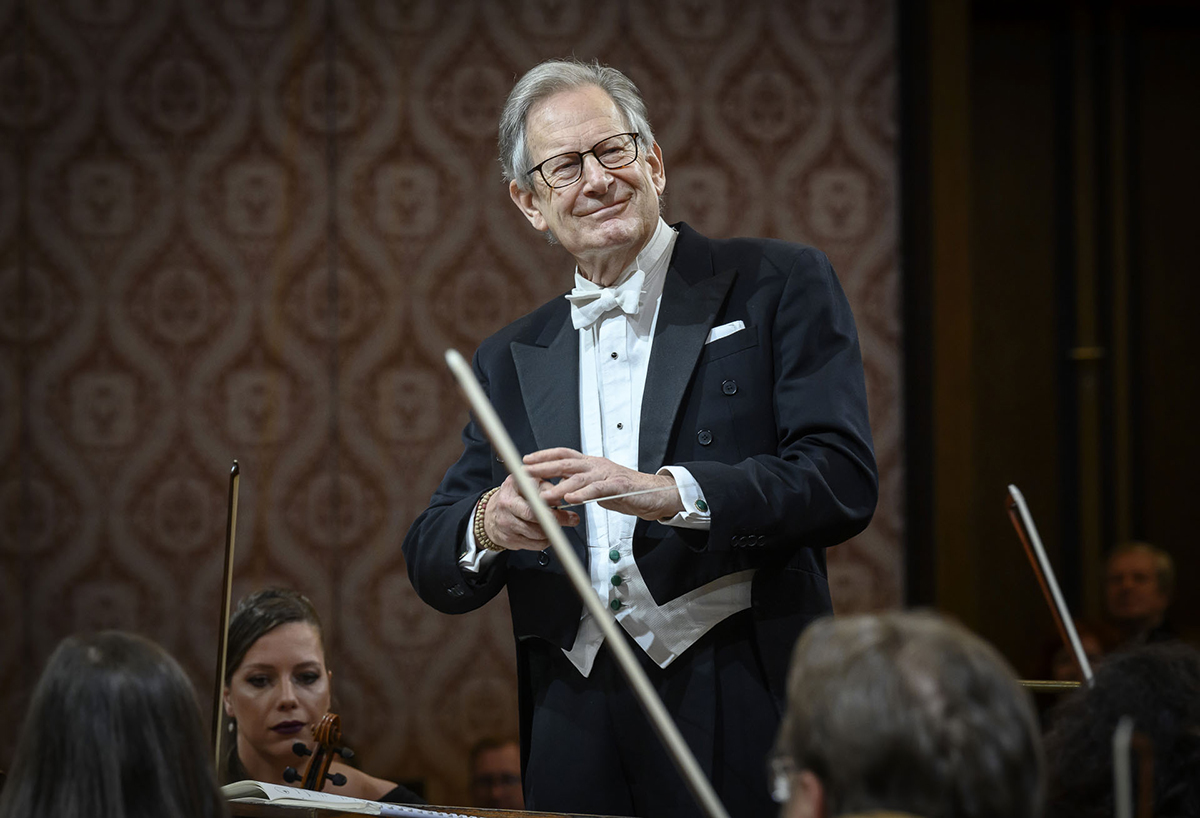 Česká filharmonie • John Eliot Gardiner, 1. února 2023 – John Eliot Gardiner (foto Petra Hajská)