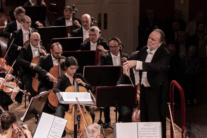 Filarmonica della Scala a Riccardo Chailly, 9. května 2023, Konzerthaus Wien (foto Andrea Humer)