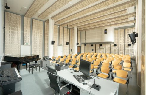 Nahrávací studio Ústavu hudební vědy FF MUNI (zdroj Brno Contemporary Orchestra)