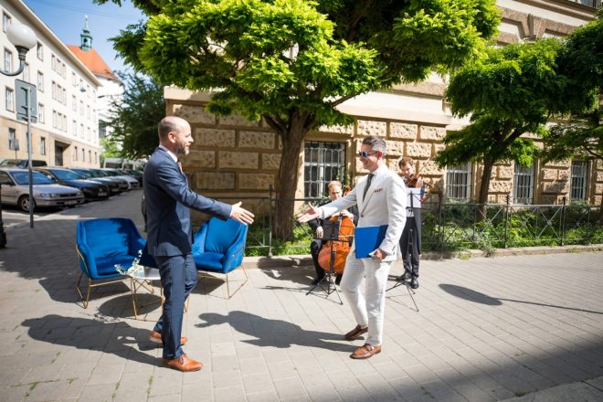 Petr Michálek, Martin Glaser, 21. června 2023 (zdroj Janáčkova akademie múzických umění)