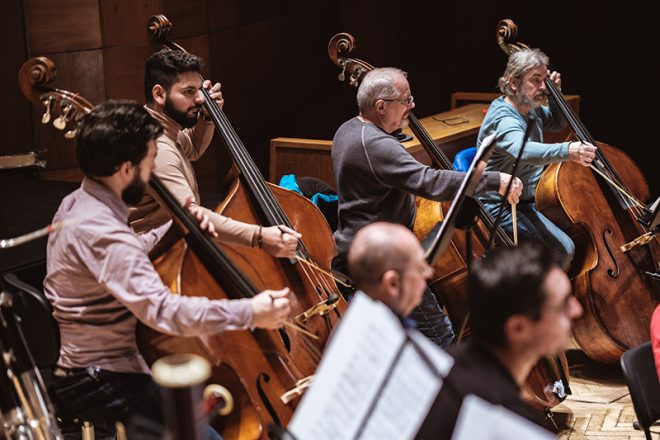 Natáčení CD Ernő Dohnányi: Piano Concertos Nos. 1 & 2 – Státní filharmonie Košice (foto Jaroslav Ľaš)