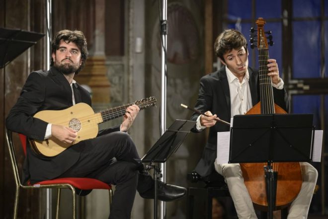 Letní slavnosti staré hudby: Euterpé – Pablo FitzGerald, Marc de la Linde, 31. července 2023 (foto Petra Hajská)
