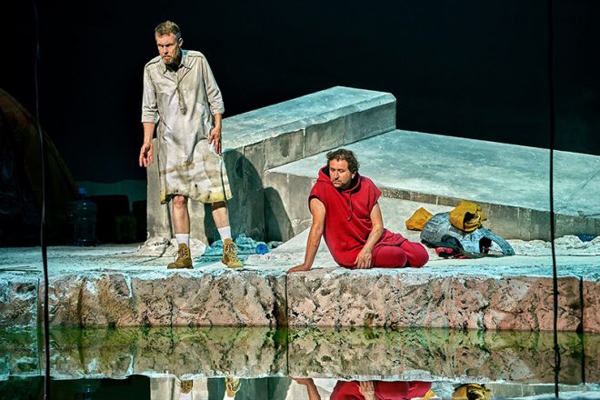 Richard Wagner: Parsifal, 30. července 2023, Bayreuther Festspiele – Georg Zeppenfeld a Andreas Schager (foto Enrico Nawrath)