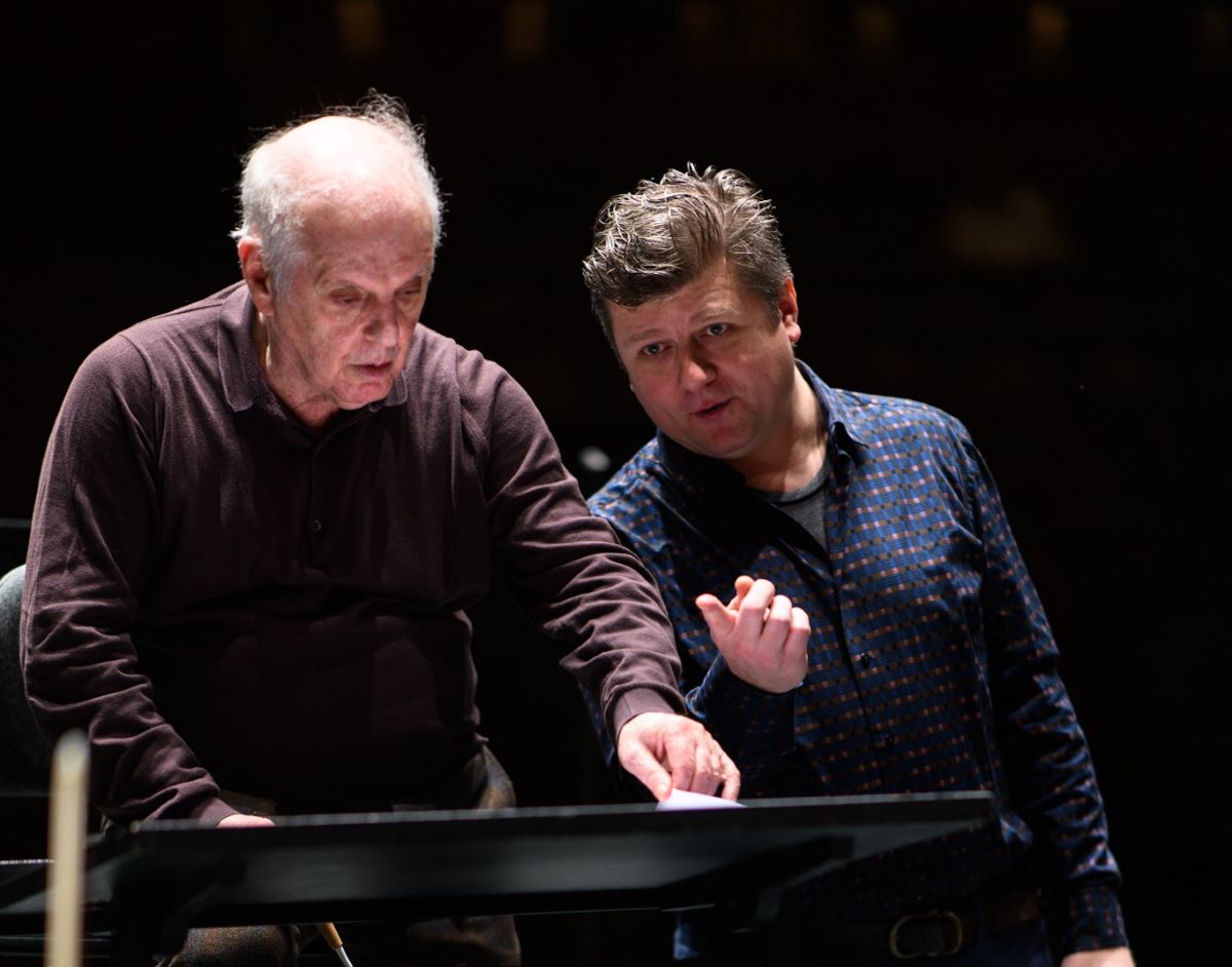 Daniel Barenboim, Radek Baborák (zdroj Wiener Philharmoniker, foto Benedikt Dinkhauser)