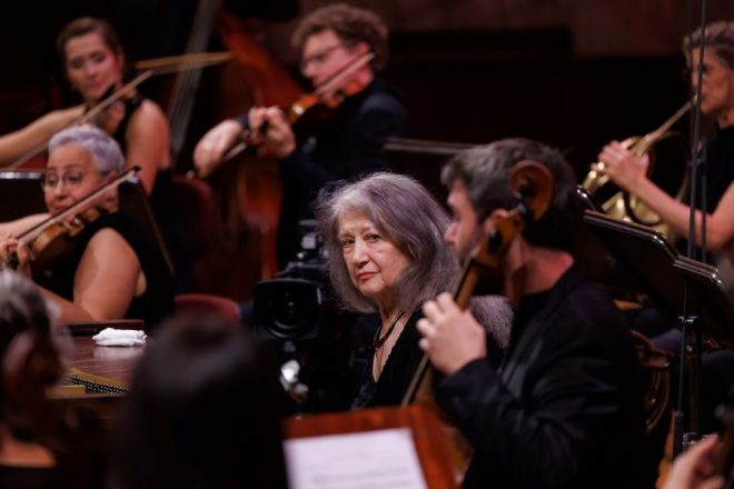 Inaugurační koncert Mezinárodní Chopinovy soutěže na dobové nástroje: Martha Argerich, 5. října 2023 (zdroj The Fryderyk Chopin Institute)