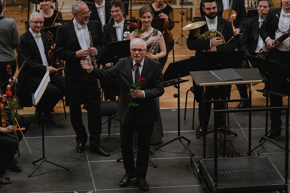 Petr Fiala 80 & Brahms 190, 9. listopadu 2023, Besední dům – Petr Fiala a Filharmonie Brno (foto Dag Markl)