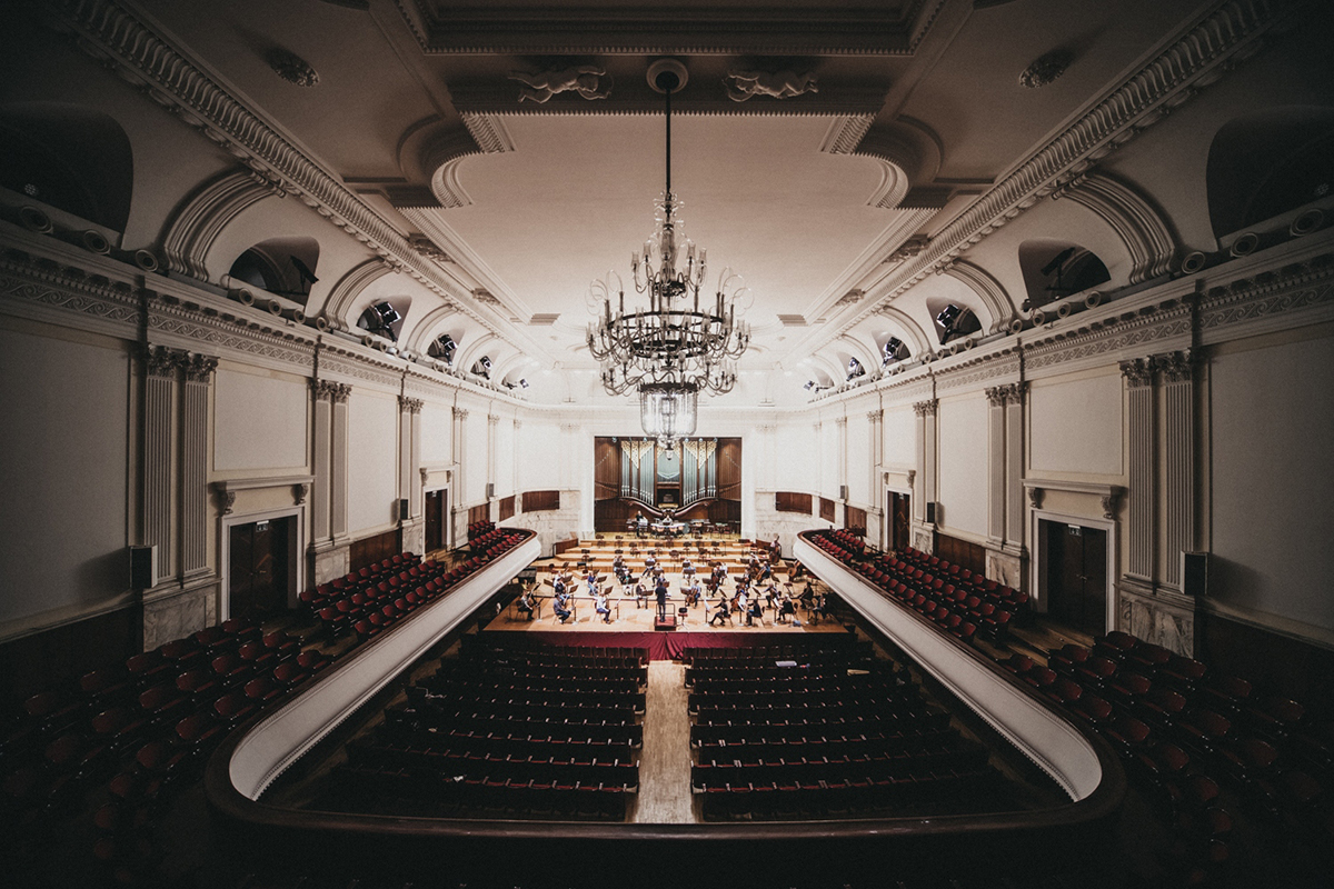 Interiér sálu Varšavské filharmonie (zdroj Janáčkova filharmonie Ostrava)