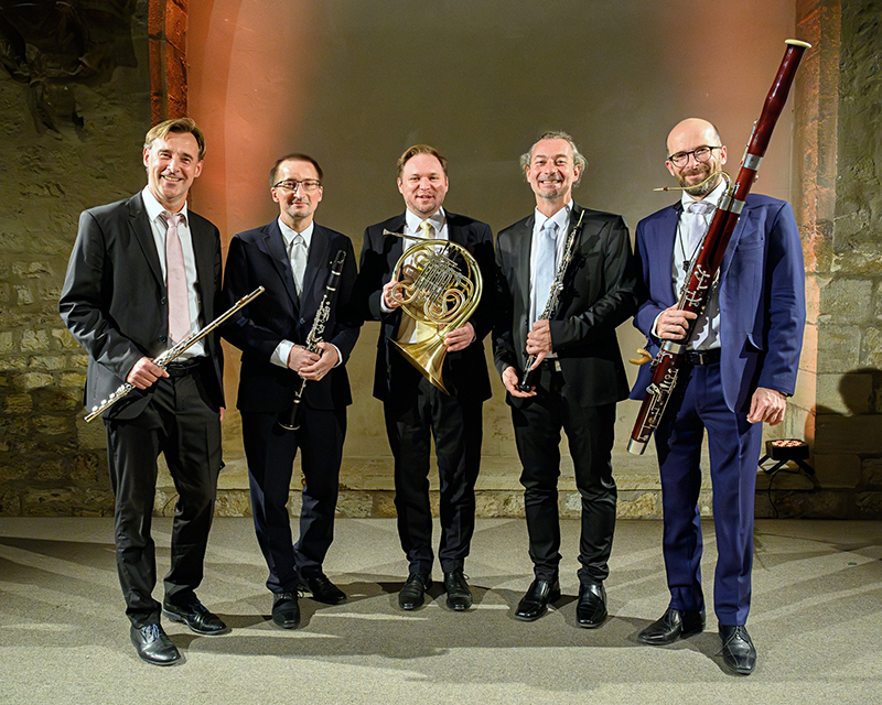 Symfonický orchestr hl. m. Prahy FOK: Obrazy a hudba, 23. listopadu 2023, Klášter sv. Anežky České – Prague Philharmonia Wind Quintet (foto Petr Dyrc)