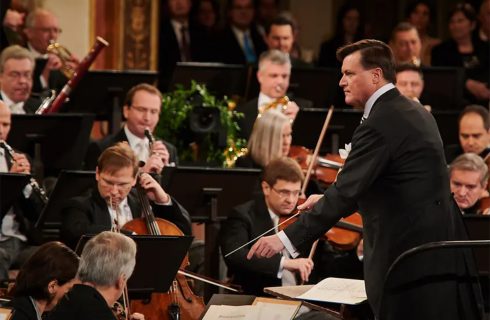 Christian Thielemann a Vídeňští filharmonikové (zdroj Wiener Philharmoniker, foto Wolf-Dieter Grabner)