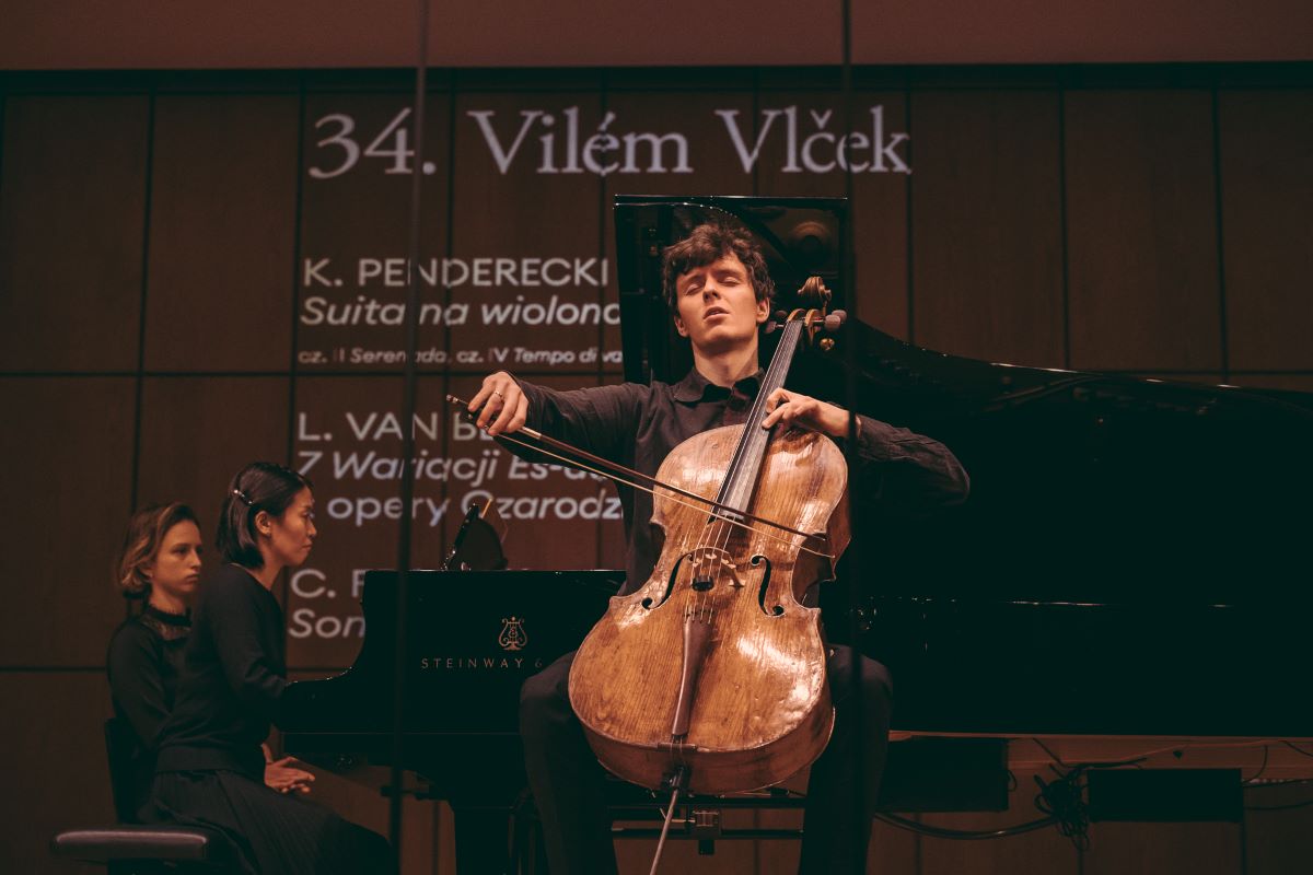 Vilém Vlček (zdroj International Krzysztof Penderecki Cello Competition, foto Piotr Markowski)
