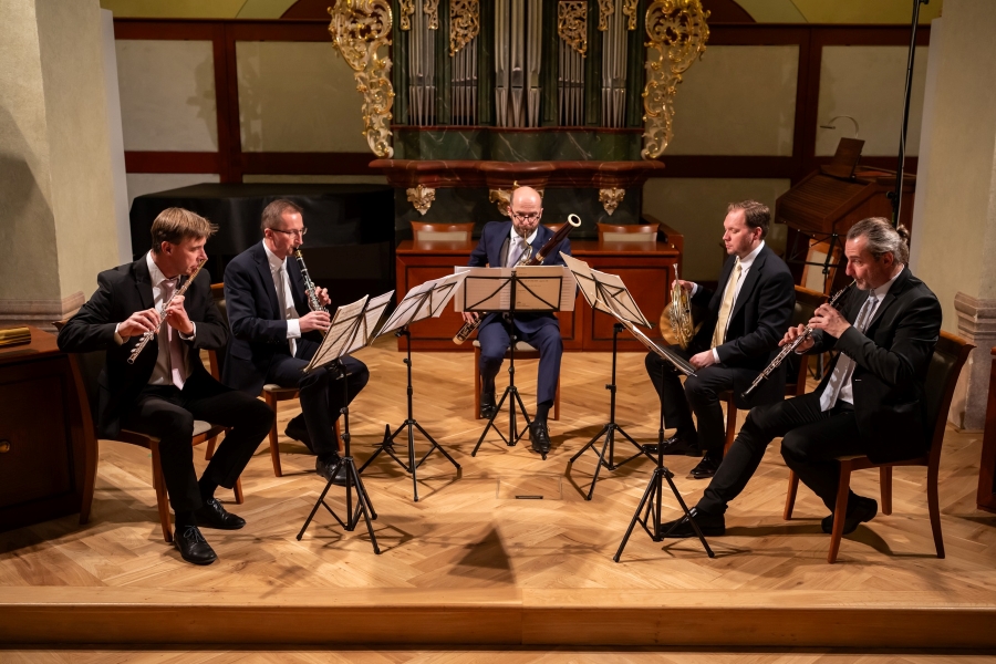 Jindřich Pavliš, Prague Philharmonia Wind Quintet, 29. ledna 2024 (zdroj PKF—Prague Philharmonia, foto Milan Mošna)