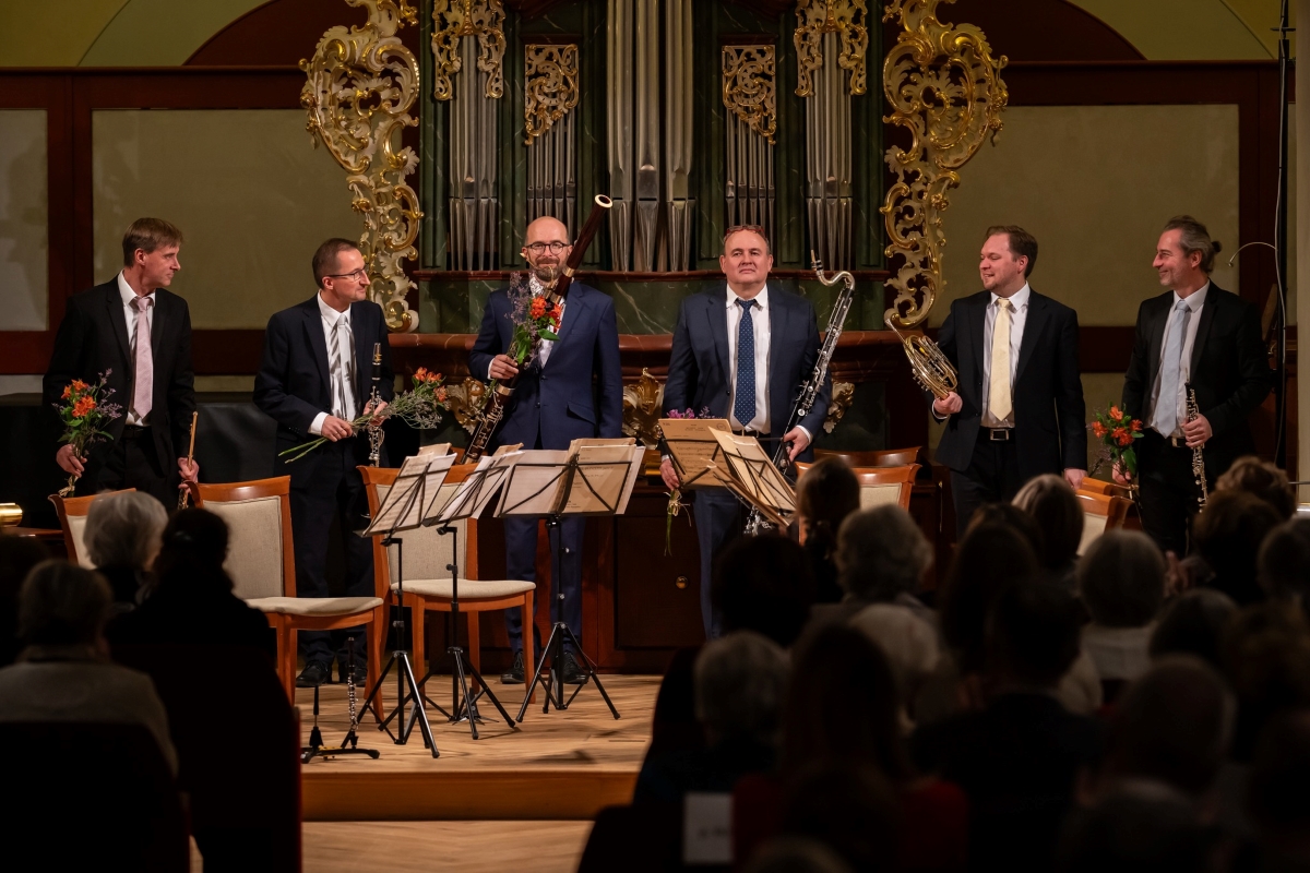 Jindřich Pavliš, Prague Philharmonia Wind Quintet, 29. ledna 2024 (zdroj PKF—Prague Philharmonia, foto Milan Mošna)