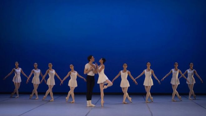 Concerto Barocco, komponovaný večer Balanchine, NdB (foto z premiéry Ctibor Bachratý, 2023)