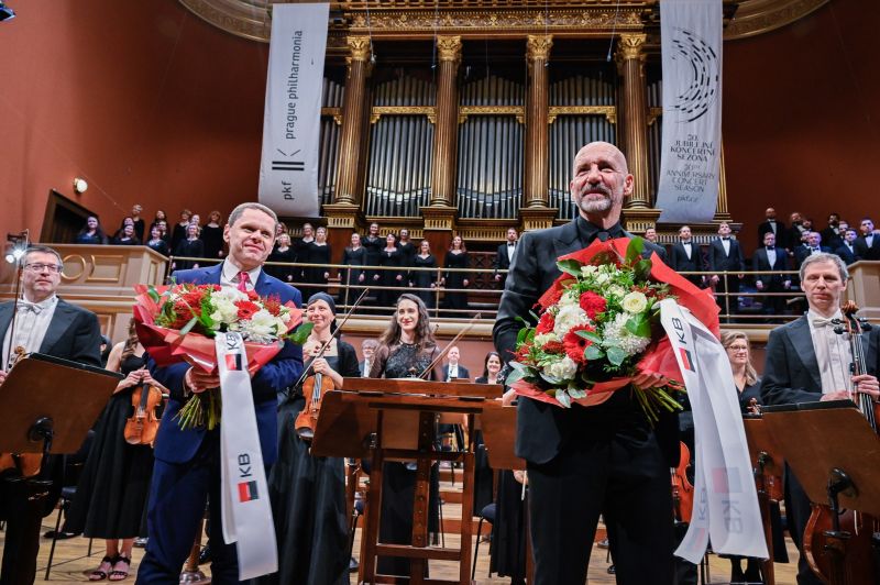 Luigi Cherubini: Requiem – Lukáš Kozubík, Emmanuel Villaume, Pražský filharmonický sbor, PKF – Prague Philharmonia, 14. ledna 2024 (foto Ivan Malý)