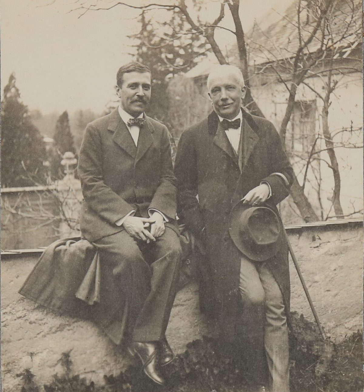 Hugo von Hofmannstahl a Richard Strauss, Rodaun (zdroj Hessen Museum – digital, foto Paul Hellmann)