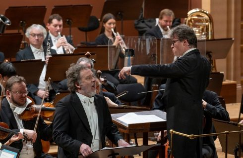 Christian Gerhaher, Jakub Hrůša, Česká filharmonie, 14. února 2024, Rudolfinum, Praha (zdroj Česká filharmonie)