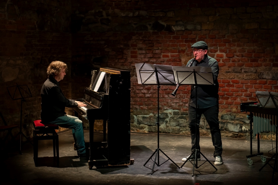 Cyklus soudobé hudby PKF – Prague Philharmonia: Martin Fila, Jindřich Pavliš, 14. března 2024, Švandovo divadlo, Praha (zdroj PKF – Prague Philharmonia, foto Milana Mošna)