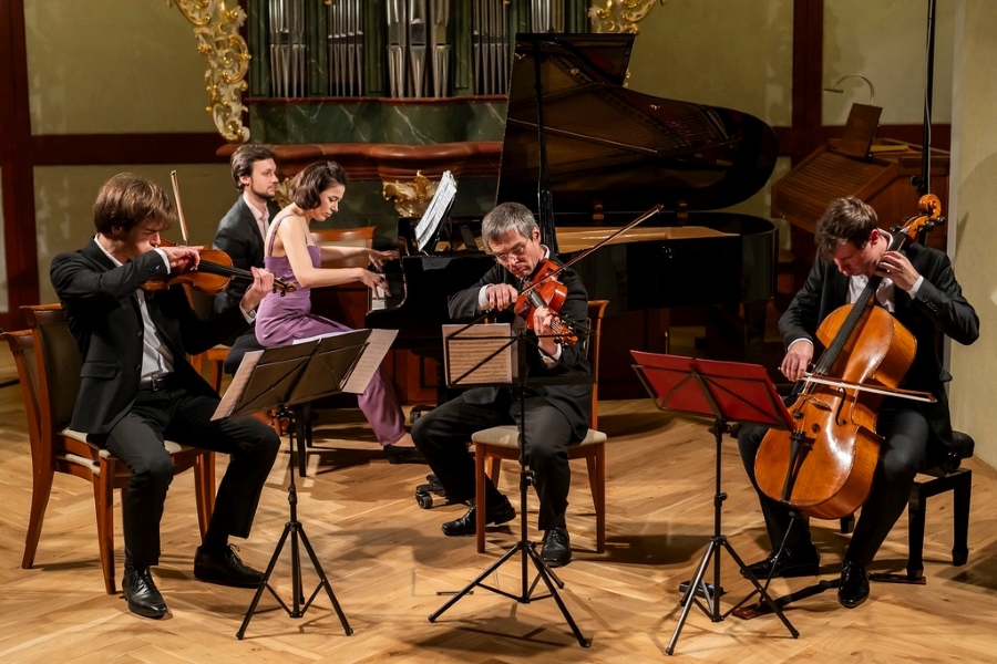 Filip Zaykov, Karolína Františová, Stanislav Svoboda, Vilém Petras, 25. března 2024, Profesní dům, Praha (zdroj PKF—Prague Philharmonia, foto Milan Mošna)