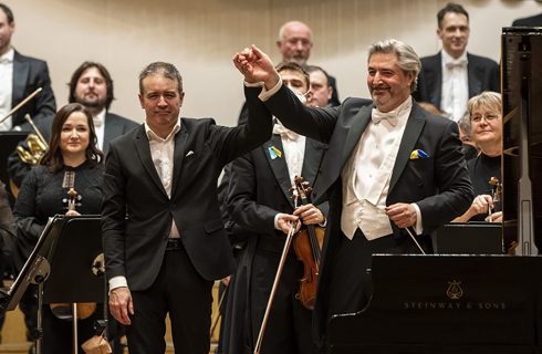 Alexej Volodin, Daniel Raiskin a Slovenská filharmónia, 22. března 2022 (foto Alexander Trizuljak)