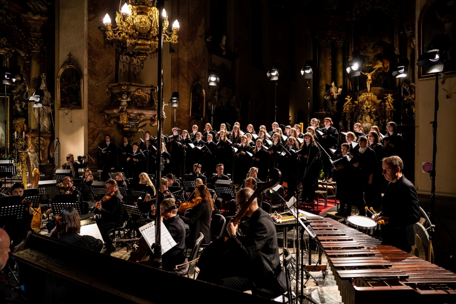 Dětský sbor Kantiléna, Brno Contemporary Orchestra, 4. dubna 2024, Brno (zdroj Velikonoční festival duchovní hudby, foto Jakub Joch)