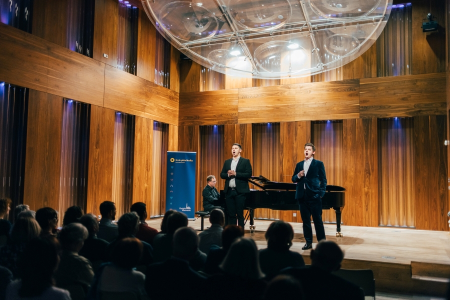 Daniel Kfelíř, Daniel Matoušek, 24. dubna 2024, Dům hudby, Plzeň (zdroj Plzeňská filharmonie, foto Ondřej Pastor)