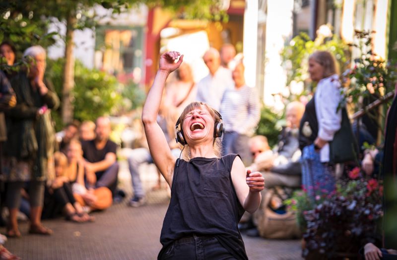 Na zkouškách s Antoinette Helbing (foto Jan Vesala)