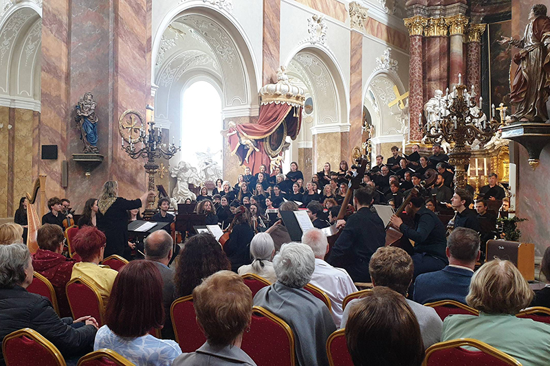 Hudební festival Ludwiga van Beethovena: Symfonický orchestr Pražské konzervatoře, 16. června 2024, Cisterciácký klášter Osek (zdroj Severočeská filharmonie Teplice)