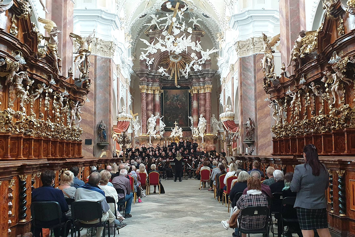 Hudební festival Ludwiga van Beethovena: Symfonický orchestr Pražské konzervatoře, 16. června 2024, Cisterciácký klášter Osek (zdroj Severočeská filharmonie Teplice)