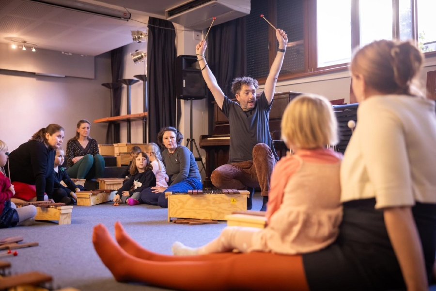 Workshop pro děti (zdroj Janáčkova filharmonie Ostrava, foto Martin Kusyn)