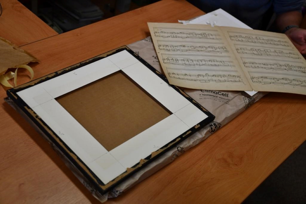 Rukopis skladby Dumka od Bohuslava Martinů (zdroj Městské muzeum a galerie Polička)