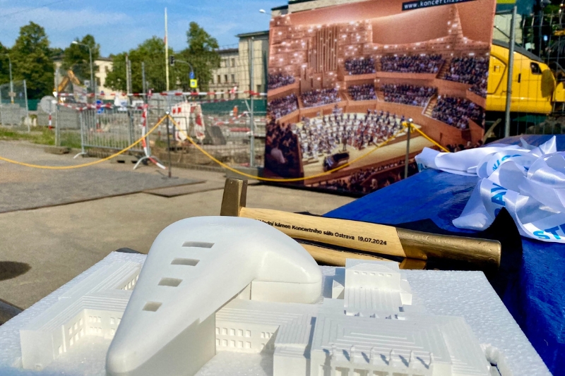 Slavnostní ceremoniál u příležitosti zahájení stavby nového KONCERTNÍHO SÁLU PRO OSTRAVU, (zdroj Janáčkova filharmonie  Ostrava) 