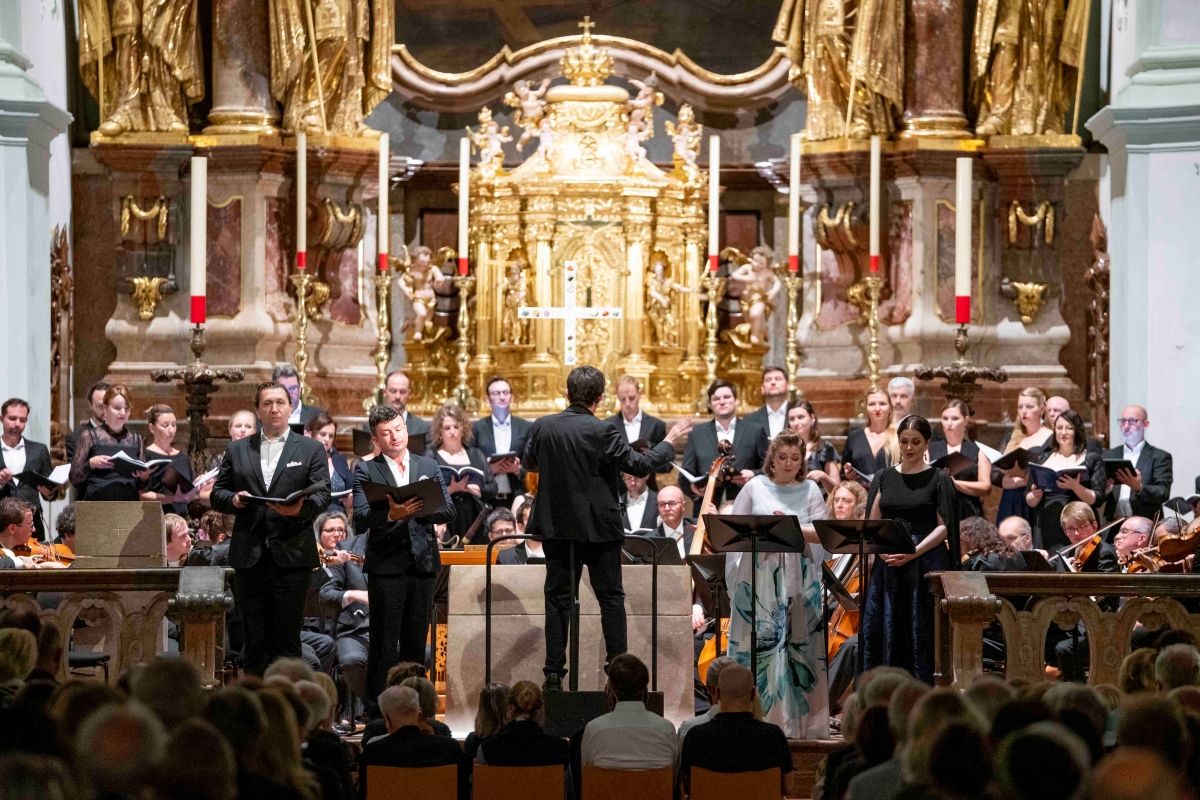 Collegium 1704, Krešimir Stražanac, Krystian Adam, Václav Luks, Kateryna Kasper, Salzburger Festspiele 2024 (zdroj Salzburger Festspiele, foto Marco Borrelli)