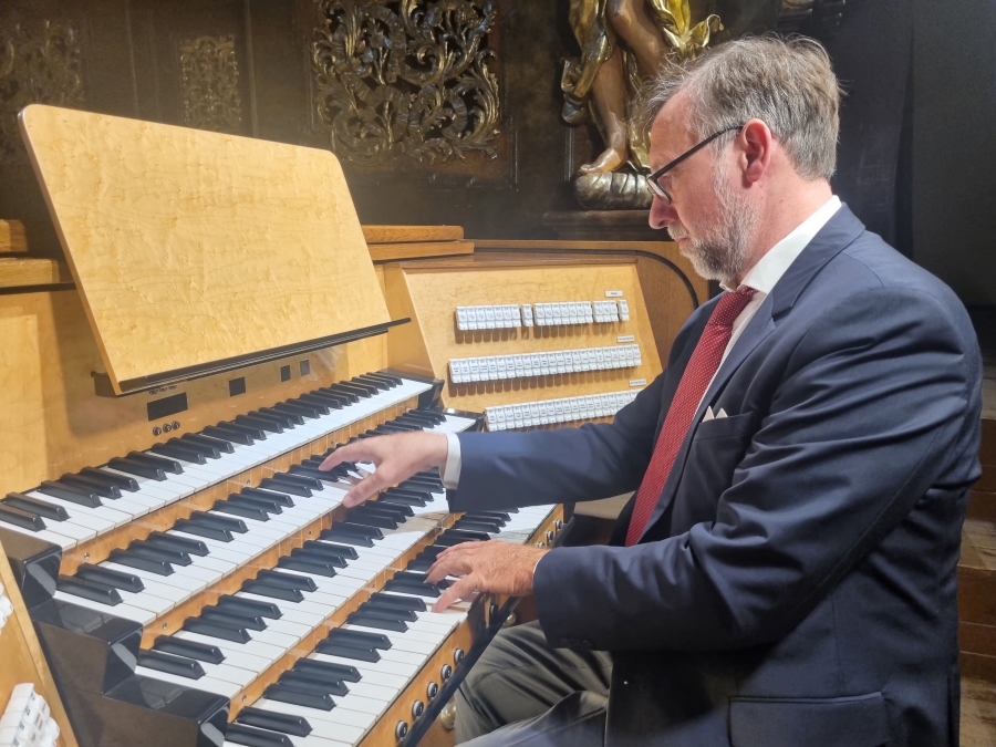 Mezinárodní varhanní festival: Dánské preludium – Jakob Lorentzen, 12. září 2024, bazilika sv. Jakuba (foto Zdeněk Chrapka)