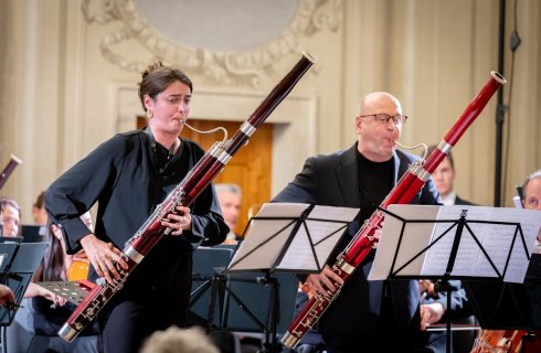 Sophie Dervaux, Tomáš Františ, 24. září 2024, Praha (zdroj Prague Philharmonia, foto Ivan Malý)