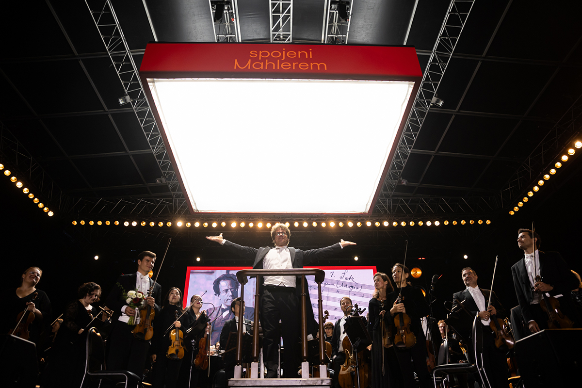 Dvořákova Praha: Spojeni Mahlerem – Open air koncert k oslavám Roku české hudby 2024, 11. září 2024, Výstaviště Praha – Česká filharmonie, Bamberger Symphoniker a Jakub Hrůša (zdroj Dvořákova Praha)