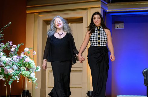 Dvořákova Praha, 17. září 2024, Rudolfinum, Dvořákova síň – Martha Argerich a Sophie Pacini (foto Petra Hajská)