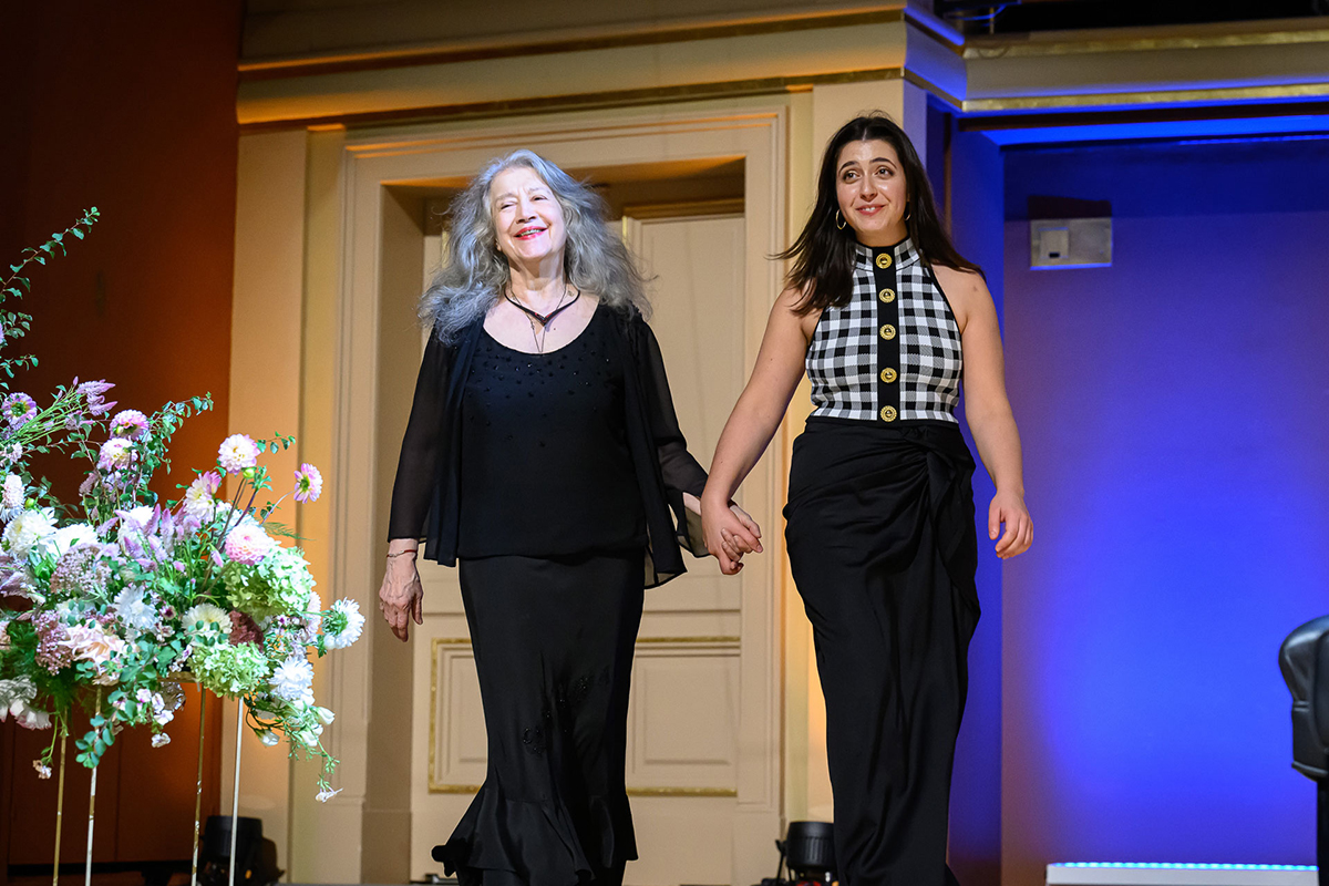 Dvořákova Praha, 17. září 2024, Rudolfinum, Dvořákova síň – Martha Argerich a Sophie Pacini (foto Petra Hajská)