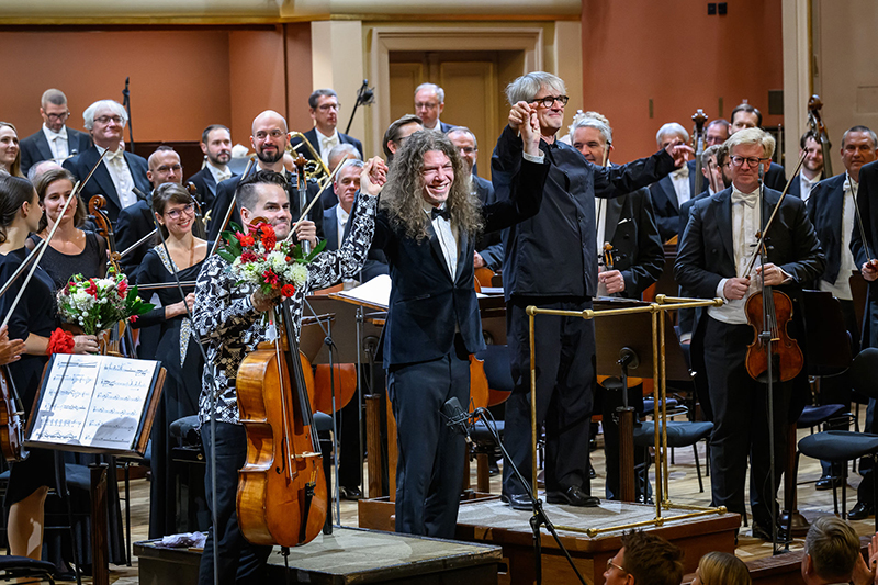 Dvořákova Praha, 19. září 2024, Rudolfinum, Dvořákova síň – Václav Petr, Petr Wajsar, Ingo Metzmacher a Česká filharmonie (foto Petra Hajská)