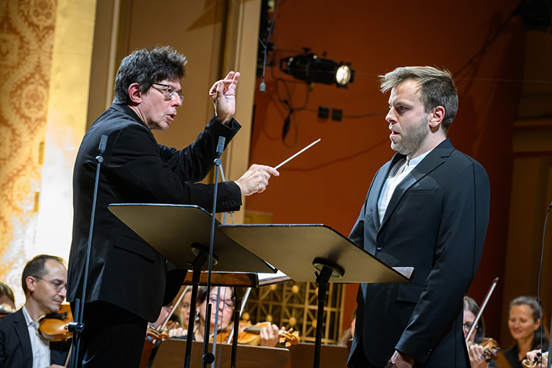 Collegium 1704: Abramo ed Isacco, 15. října 2024, Rudolfinum, Praha – Václav Luks a Matthias Winckhler (foto Petra Hajská)