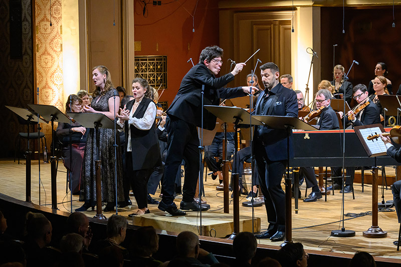 Collegium 1704: Abramo ed Isacco, 15. října 2024, Rudolfinum, Praha – Paula Murrihy, Kateryna Kasper, Václav Luks a Michele Angelini (foto Petra Hajská)