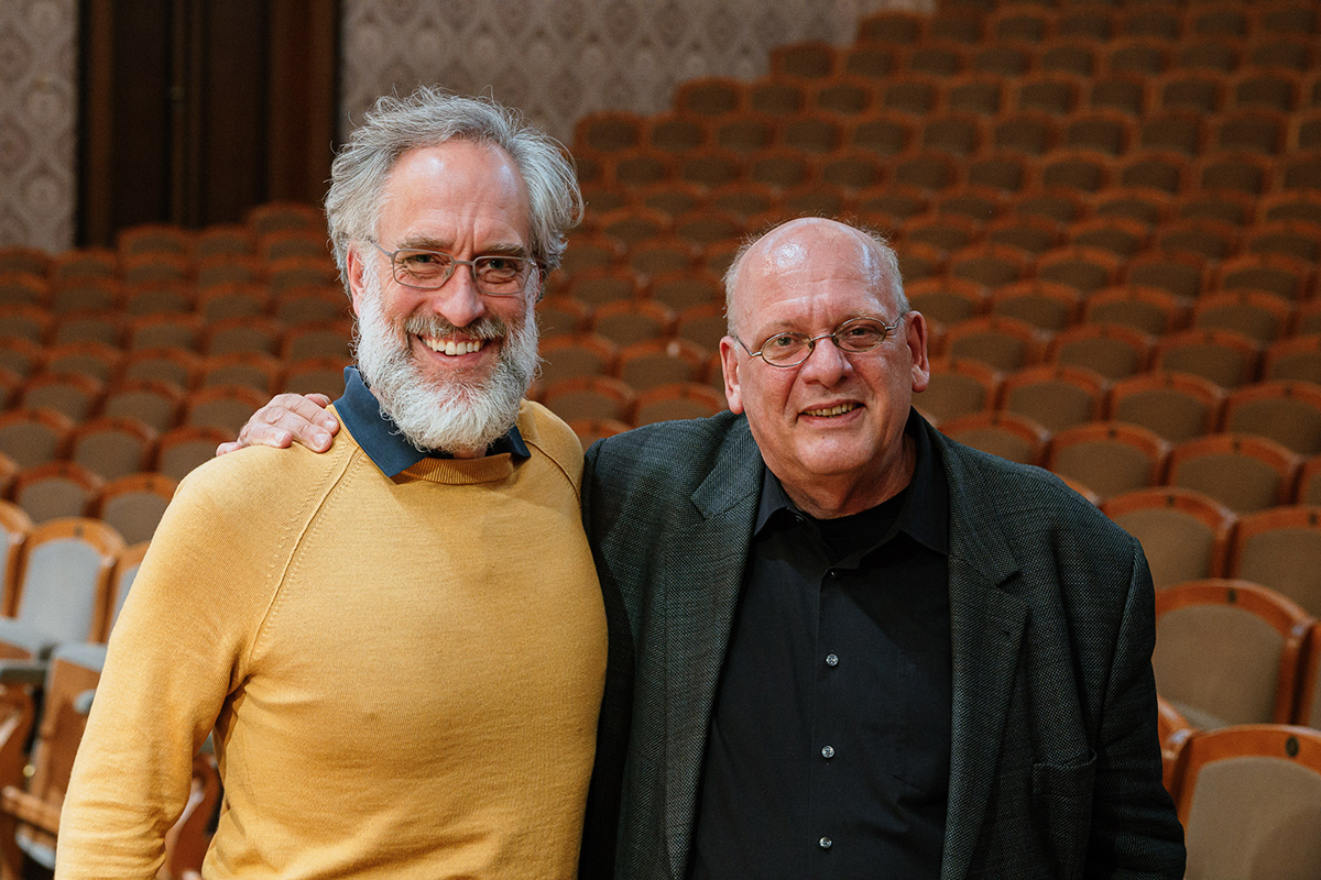 Zkouška na koncert České filharmonie: Christian Immler a Detlev Glanert (zdroj Česká filharmonie)