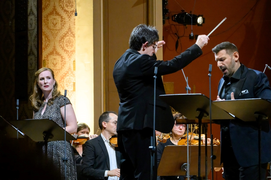 Kateryna Kasper, Václav Luks, Michele Angelini, 15. října 2024, Praha, Rudolfinum (zdroj Collegium 1704)