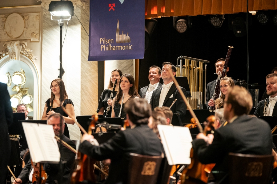 Zahajovací koncert Filharmonie Plzeň, 10. října 2024 (zdroj Filharmonie Plzeň, foto Jan Kantor)